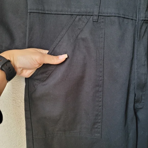 Big Bud Press Coverall Twill Long Sleeve Straight Leg Jumpsuit XLarge In Black